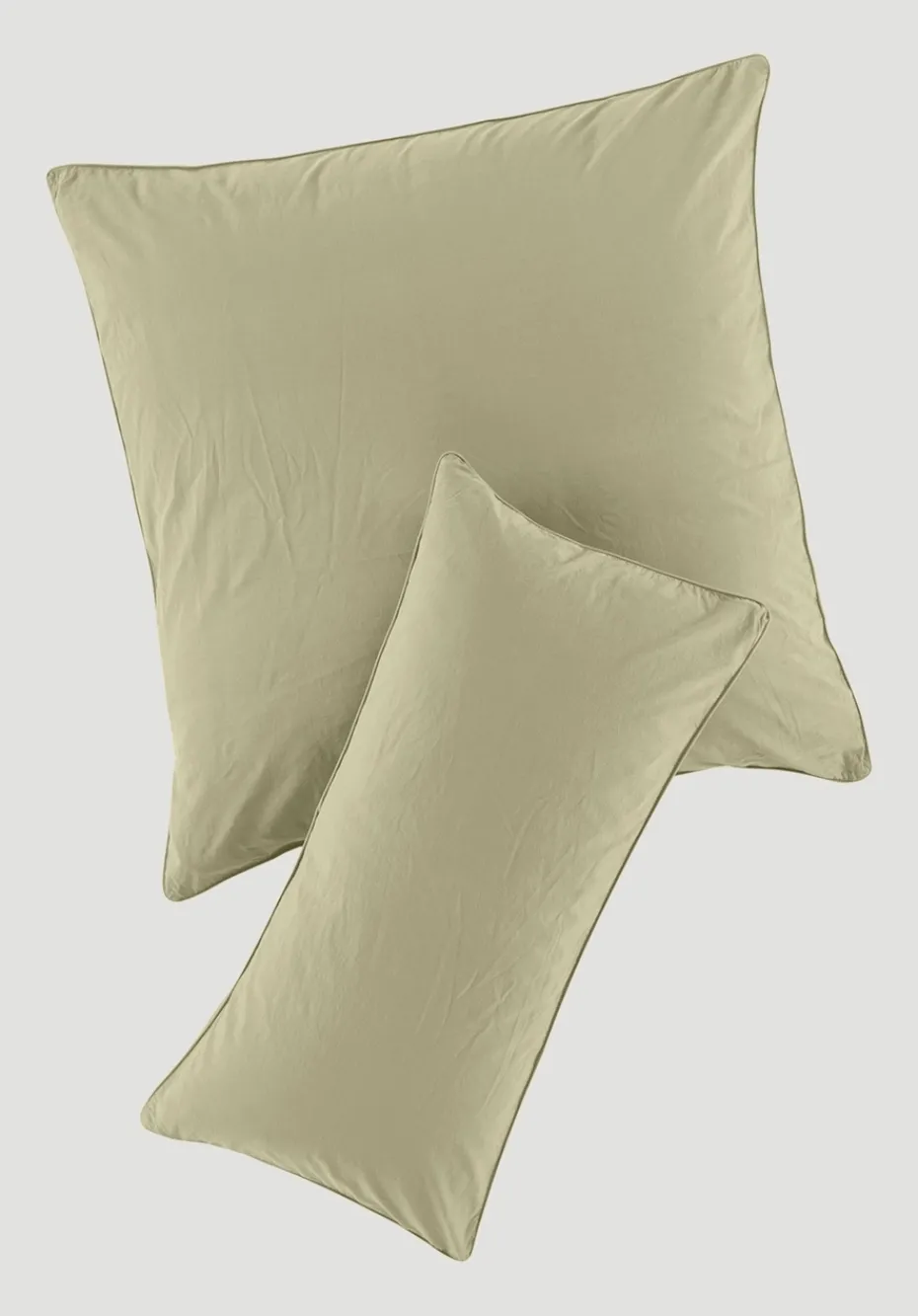 hessnatur Perkal Kissenbezug aus reiner Bio-Baumwolle von pastelloliv Discount