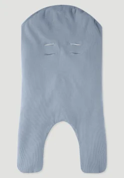 hessnatur Piqué Einschlagdecke aus reiner Bio-Baumwolle von helles jeansblau Discount