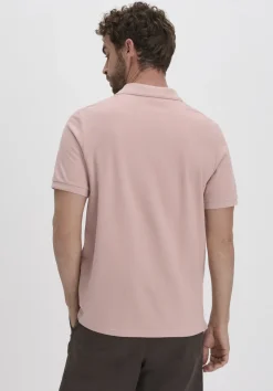 hessnatur Piqué Polo Regular aus reiner Bio-Baumwolle von rosé Outlet