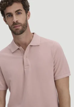 hessnatur Piqué Polo Regular aus reiner Bio-Baumwolle von rosé Outlet