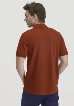 hessnatur Piqué Polo Regular aus reiner Bio-Baumwolle von cognac