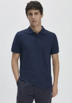 hessnatur Piqué Polo Regular aus reiner Bio-Baumwolle von nachtblau Hot