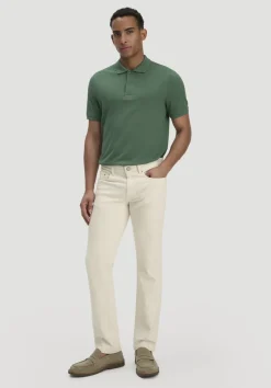 hessnatur Piqué Polo Regular aus reiner Bio-Baumwolle von efeugrün Sale