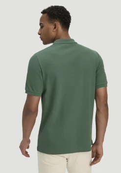 hessnatur Piqué Polo Regular aus reiner Bio-Baumwolle von efeugrün Sale