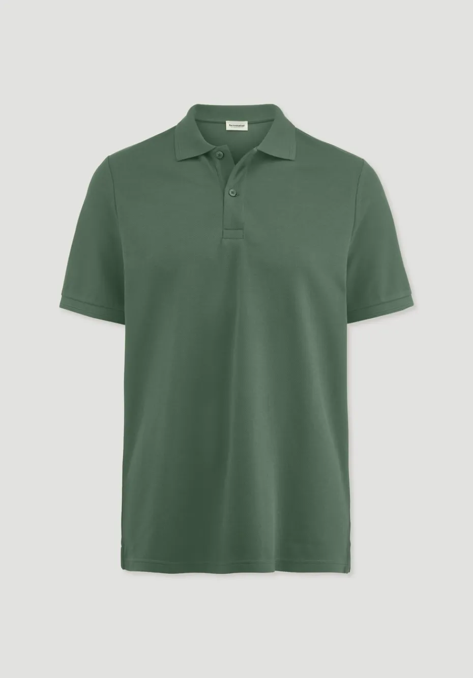 hessnatur Piqué Polo Regular aus reiner Bio-Baumwolle von efeugrün Sale
