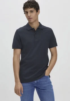 hessnatur Piqué Polo Regular aus reiner Bio-Baumwolle von marine New