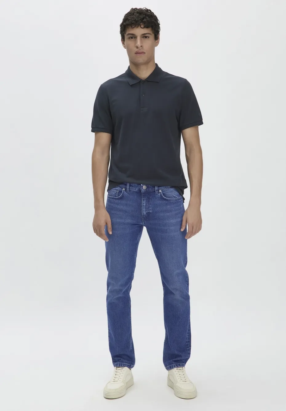 hessnatur Piqué Polo Regular aus reiner Bio-Baumwolle von marine New