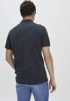 hessnatur Piqué Polo Regular aus reiner Bio-Baumwolle von marine New