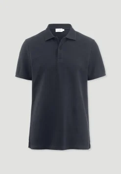 hessnatur Piqué Polo Regular aus reiner Bio-Baumwolle von marine New