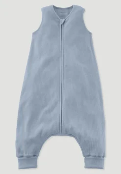 hessnatur Piqué Schlafsack aus reiner Bio-Baumwolle von helles jeansblau