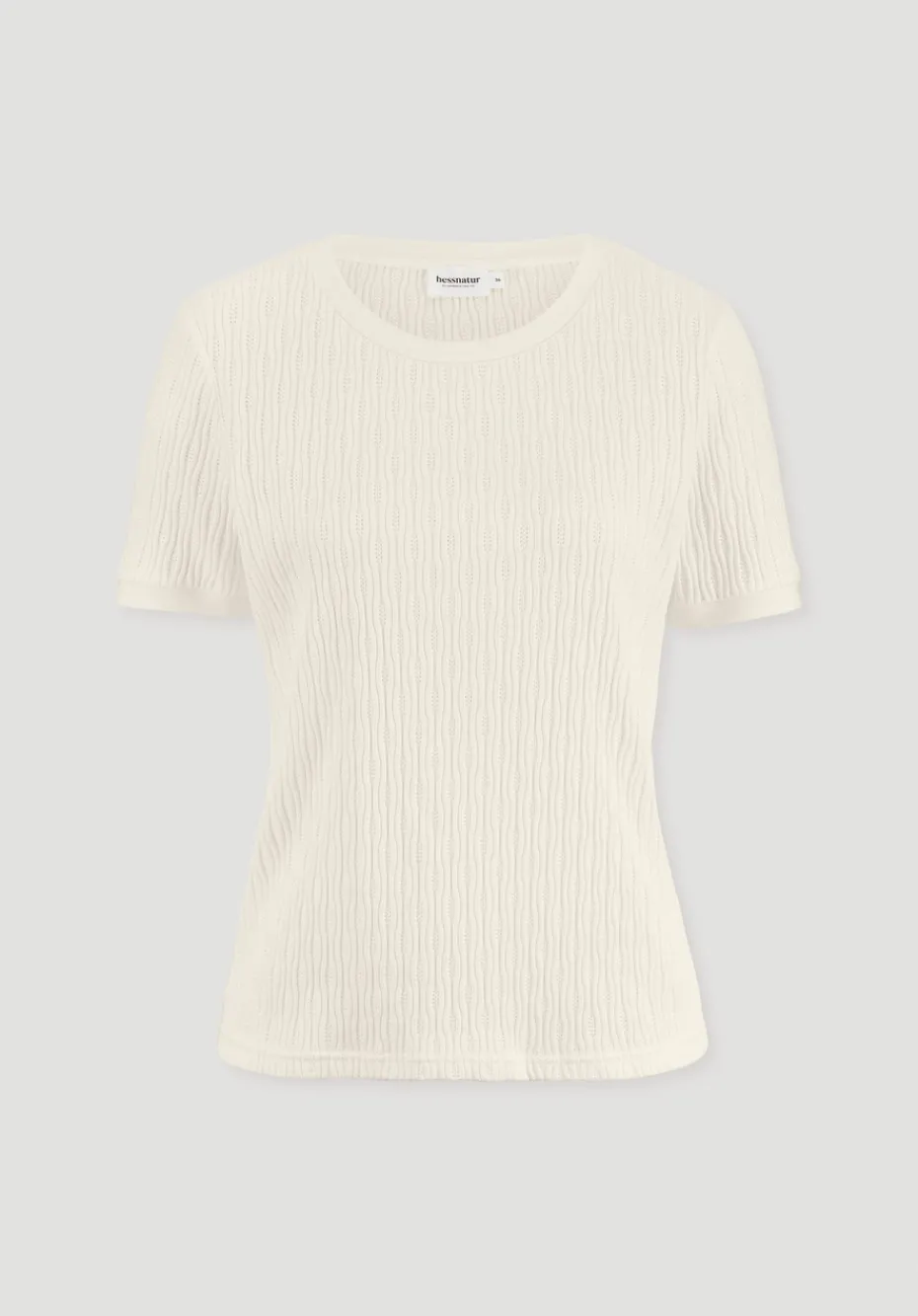hessnatur Pointelle T-Shirt Regular aus reiner Bio-Baumwolle von cocos Hot