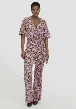 hessnatur Print Jersey Overall Relaxed aus reiner Bio-Baumwolle von pastell lavendel Discount