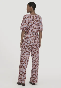 hessnatur Print Jersey Overall Relaxed aus reiner Bio-Baumwolle von pastell lavendel Discount