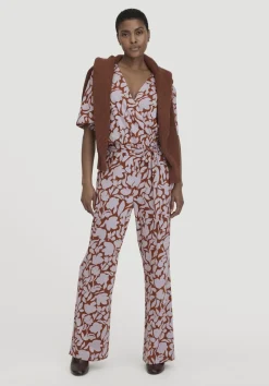 hessnatur Print Jersey Overall Relaxed aus reiner Bio-Baumwolle von pastell lavendel Discount
