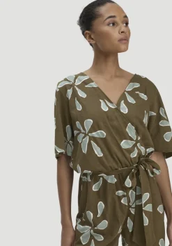 hessnatur Print Jersey Overall Relaxed aus reiner Bio-Baumwolle von goldoliv Outlet