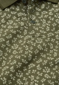 hessnatur Print Piqué Polo Relaxed aus reiner Bio-Baumwolle von seetang New