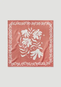 hessnatur Print Seidentuch von pfirsichrot Discount