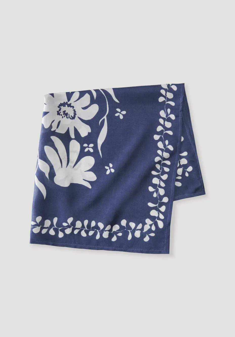 hessnatur Print Seidentuch von mitternachtsblau Best