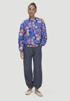 hessnatur Print Sweatshirt Oversize LIV LEE aus reiner Bio-Baumwolle von kornblume Clearance