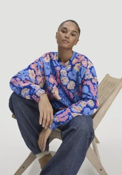 hessnatur Print Sweatshirt Oversize LIV LEE aus reiner Bio-Baumwolle von kornblume Clearance