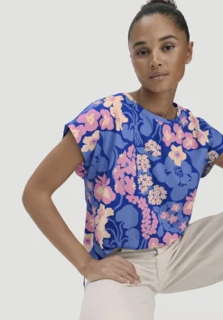 hessnatur Print T-Shirt Oversize LIV LEE aus reiner Bio-Baumwolle von kornblume