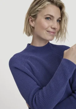 hessnatur Pullover Relaxed aus reiner Bio-Baumwolle von irisblau