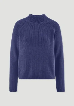 hessnatur Pullover Relaxed aus reiner Bio-Baumwolle von irisblau