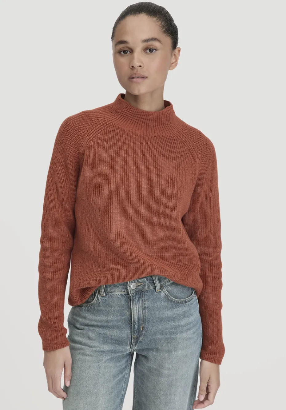 hessnatur Pullover Relaxed aus reiner Bio-Baumwolle von rost Outlet