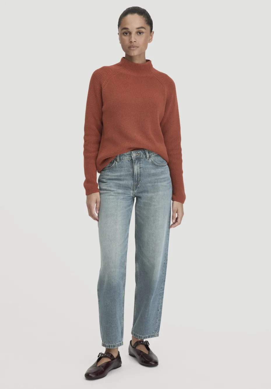 hessnatur Pullover Relaxed aus reiner Bio-Baumwolle von rost Outlet