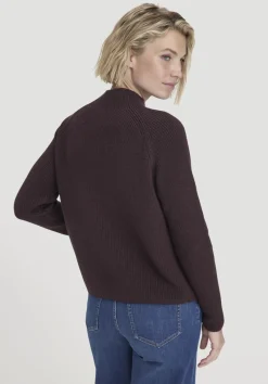 hessnatur Pullover Relaxed aus reiner Bio-Baumwolle von schwarzbeere Hot