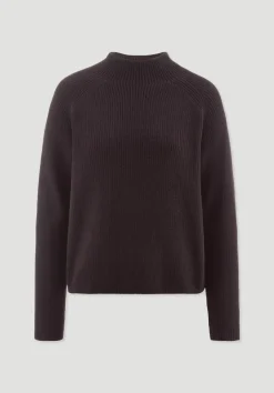 hessnatur Pullover Relaxed aus reiner Bio-Baumwolle von schwarzbeere Hot