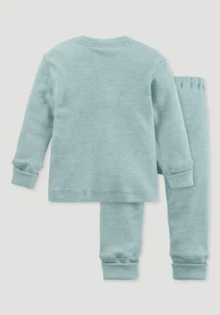 hessnatur Pyjama aus Bio-Baumwolle mit Bio-Merinowolle und Seide von mint Outlet