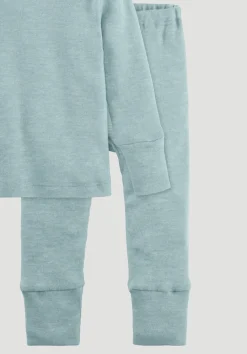 hessnatur Pyjama aus Bio-Baumwolle mit Bio-Merinowolle und Seide von mint Outlet