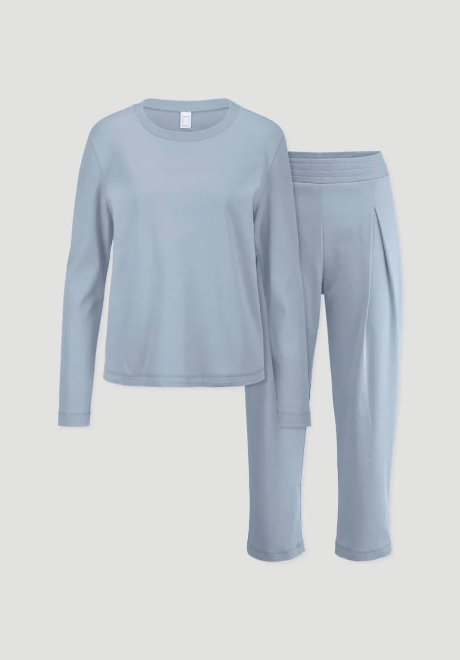 hessnatur Pyjama PURE COTTON aus reiner Bio-Baumwolle von helles jeansblau Sale