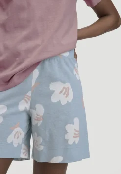 hessnatur Pyjama PURE COTTON aus reiner Bio-Baumwolle von helles jeansblau New