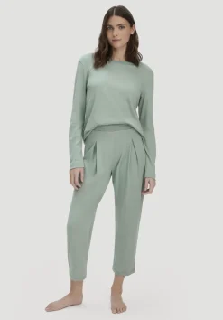 hessnatur Pyjama PURE COTTON aus reiner Bio-Baumwolle von mattgrün Online