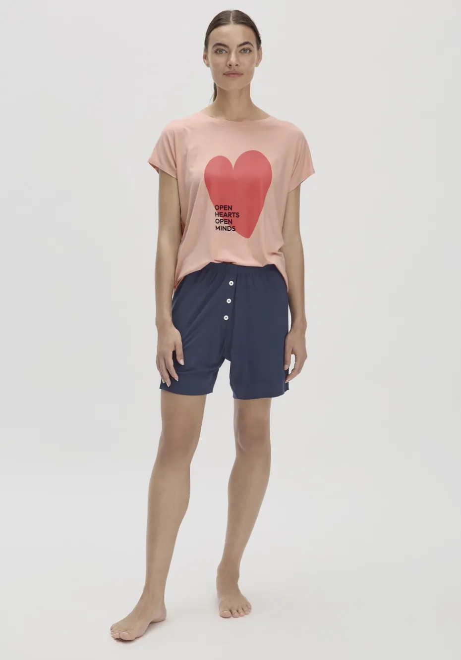 hessnatur Pyjama PURE FLOW aus TENCEL™ Modal von cremerosa
