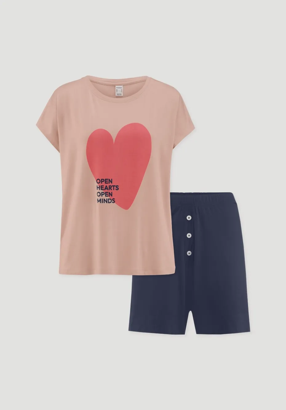 hessnatur Pyjama PURE FLOW aus TENCEL™ Modal von cremerosa