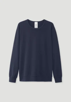 hessnatur Pyjama PURE NATURE aus reiner Bio-Baumwolle von dunkelblau Discount