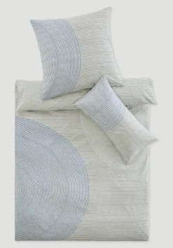 hessnatur Renforcé Bettwäsche Set ZEN aus reiner Bio-Baumwolle von graublau Best