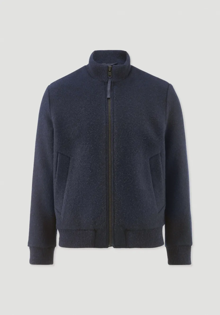 hessnatur Rhön Blouson Jacke Regular aus regionaler Schurwolle von marine Hot