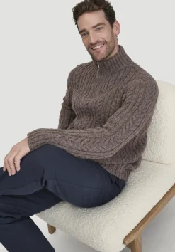 hessnatur Rhön Strick Troyer Regular aus regionaler Schurwolle von naturbeige Discount