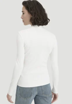 hessnatur Rib Longsleeve Slim aus Bio-Baumwolle von naturweiss New