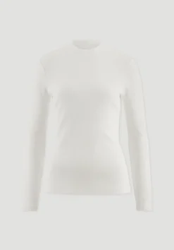 hessnatur Rib Longsleeve Slim aus Bio-Baumwolle von naturweiss New