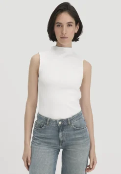 hessnatur Rib Top Slim aus Bio-Baumwolle von naturweiss Sale