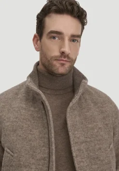 hessnatur Rollkragen Pullover Regular aus Bio-Merinowolle mit Cashmere von sand Online
