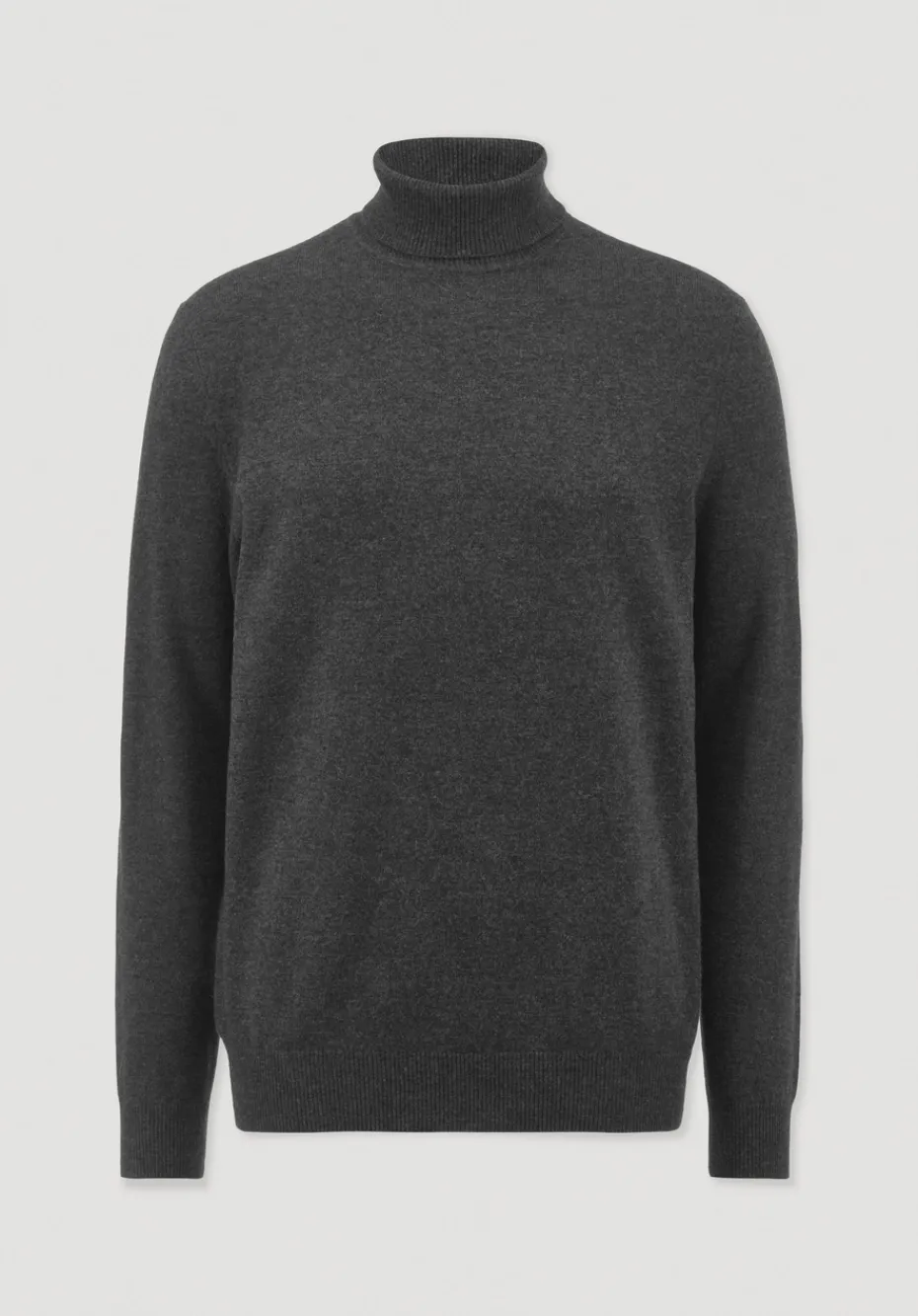 hessnatur Rollkragen Pullover Regular aus Bio-Merinowolle mit Cashmere von anthrazit Sale