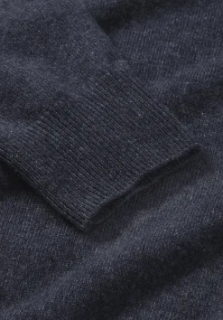 hessnatur Rollkragen Pullover Regular aus Bio-Merinowolle mit Cashmere von dunkelblau Discount