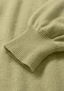 hessnatur Rollkragen Pullover Relaxed BETTER RECYCLING aus reinem Cashmere von helles moos New