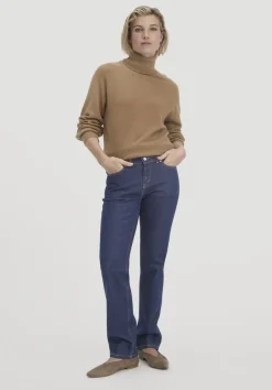 hessnatur Rollkragen Pullover Relaxed BETTER RECYCLING aus reinem Cashmere von dunkles camel Sale